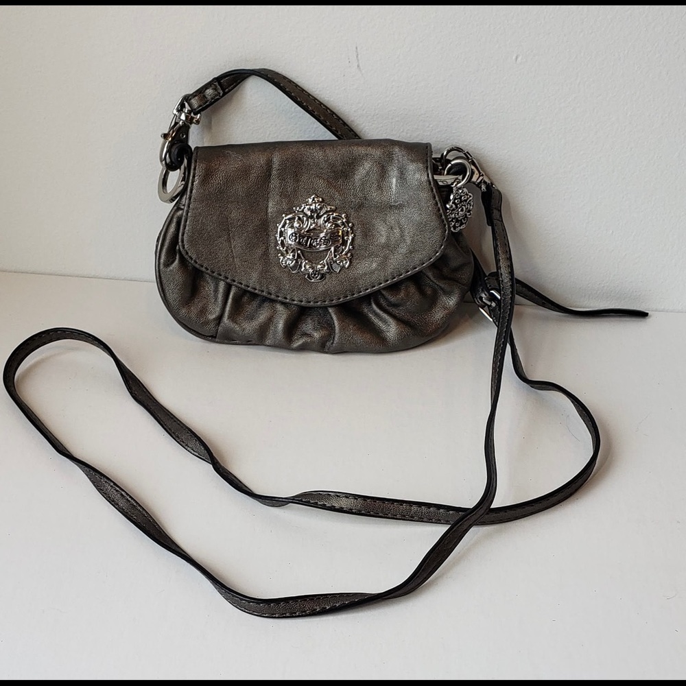 Small Guess Gunmetal Purse